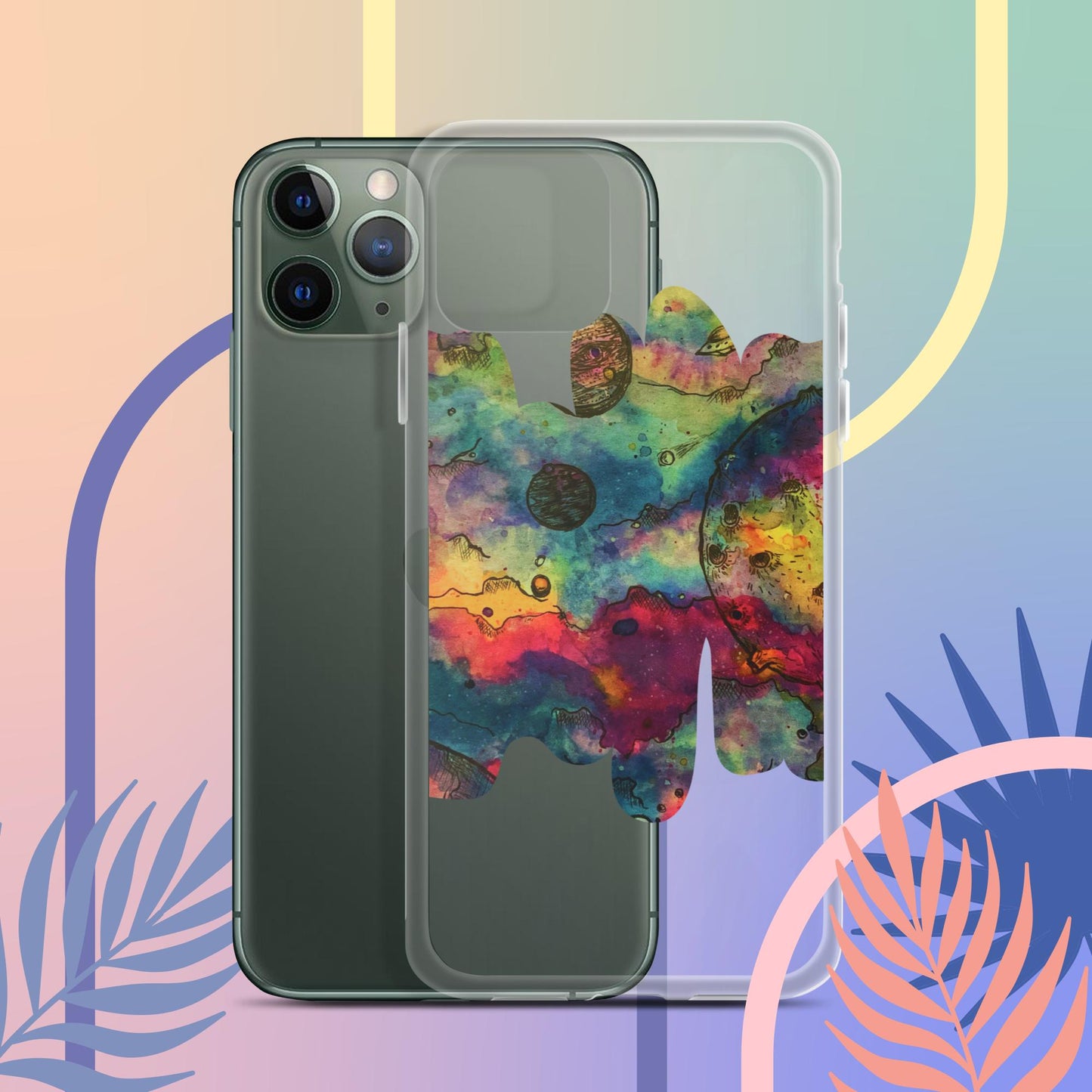 Cosmos (Dark) - Clear Case for iPhone®