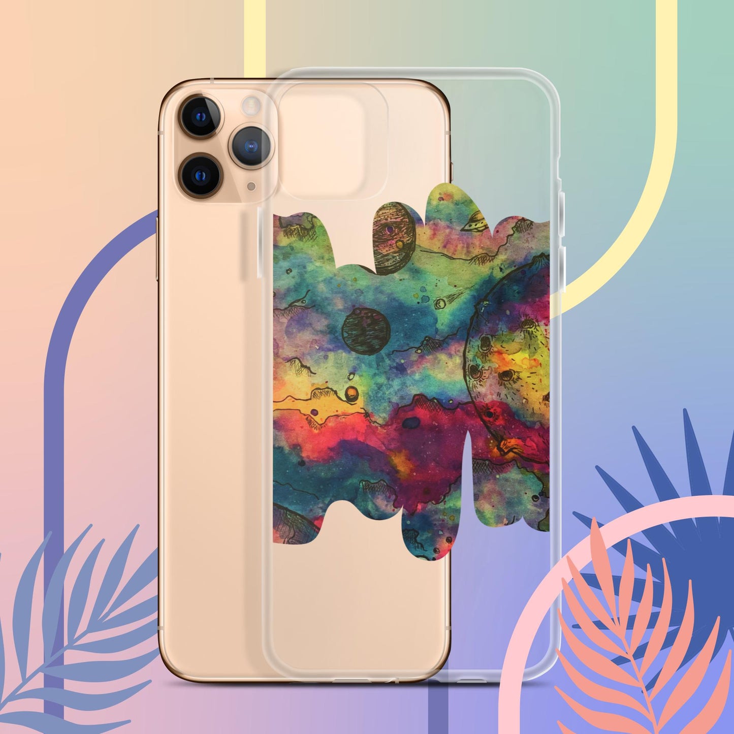 Cosmos (Dark) - Clear Case for iPhone®
