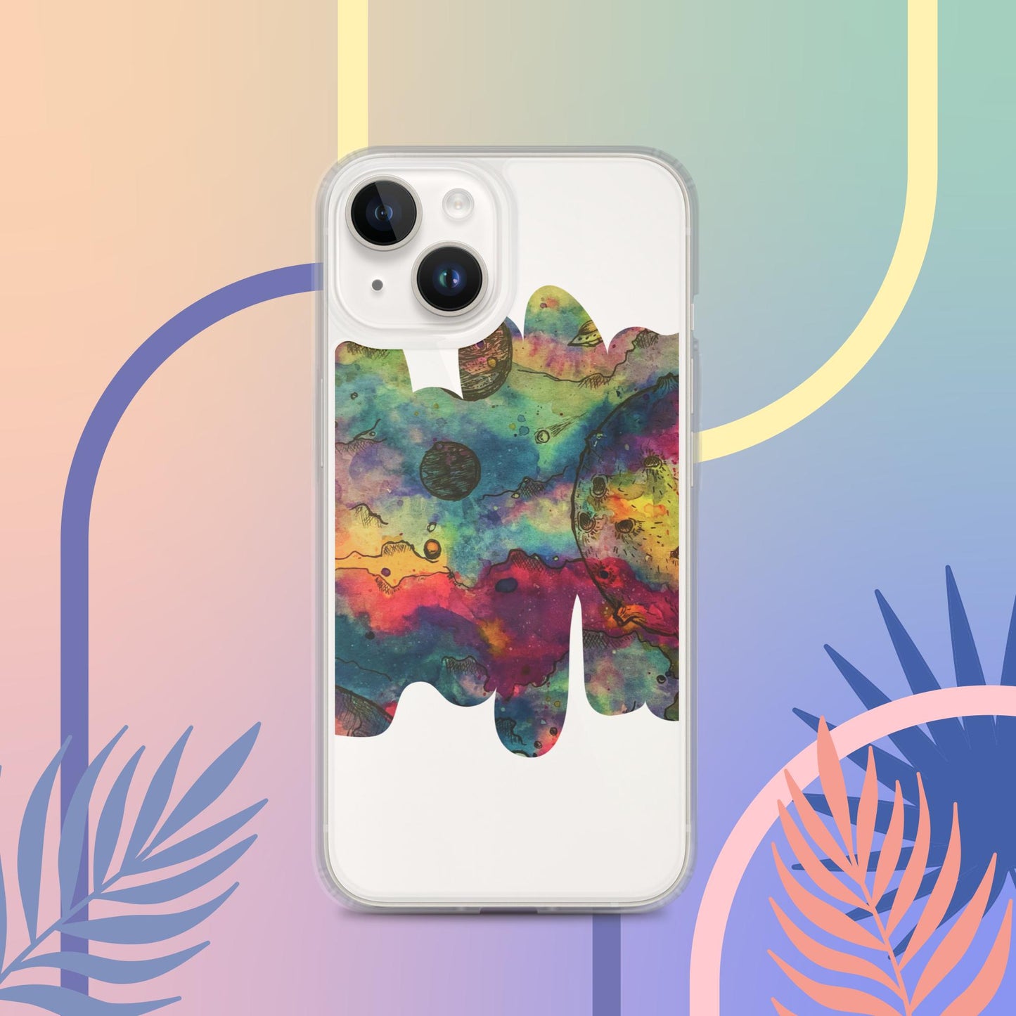 Cosmos (Dark) - Clear Case for iPhone®