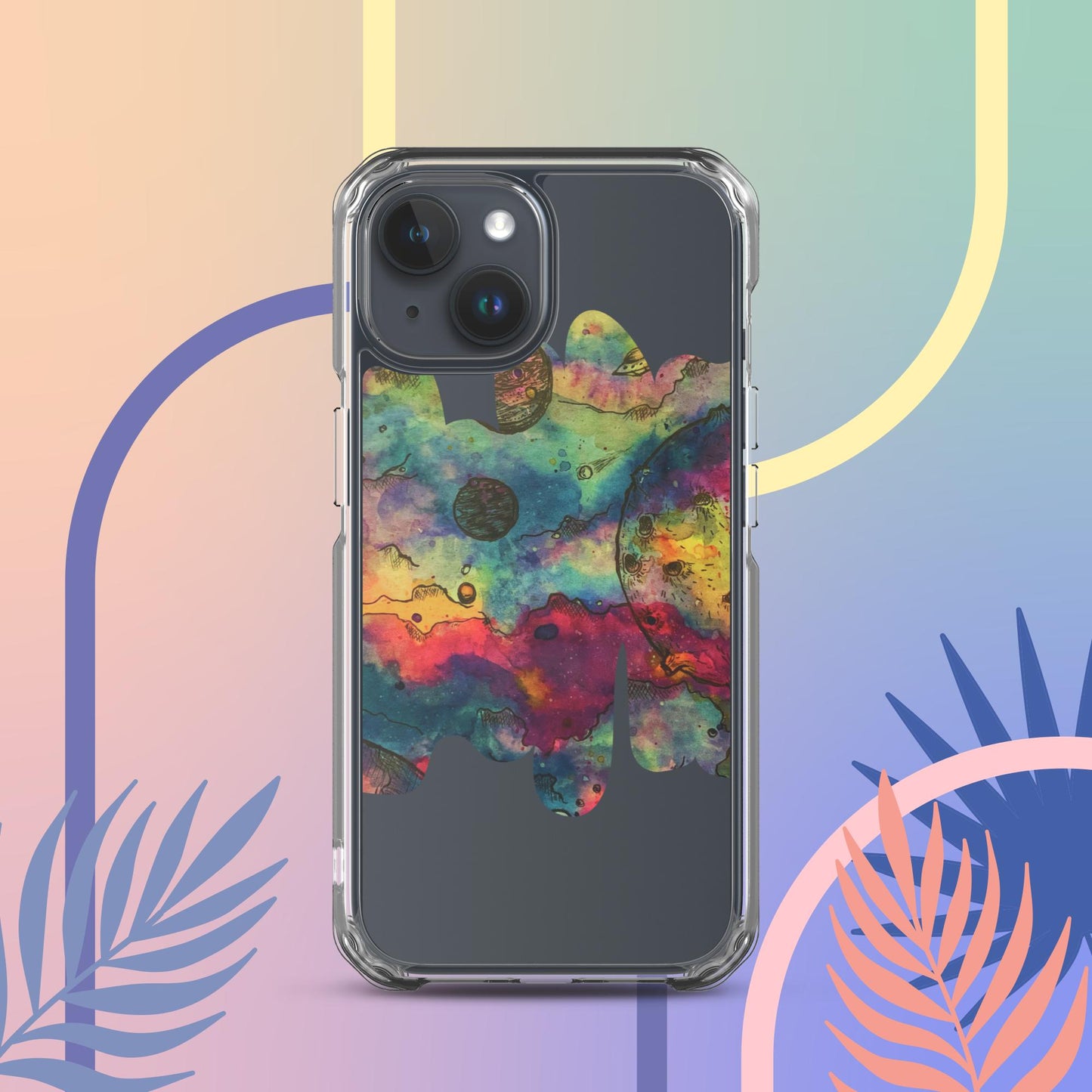 Cosmos (Dark) - Clear Case for iPhone®