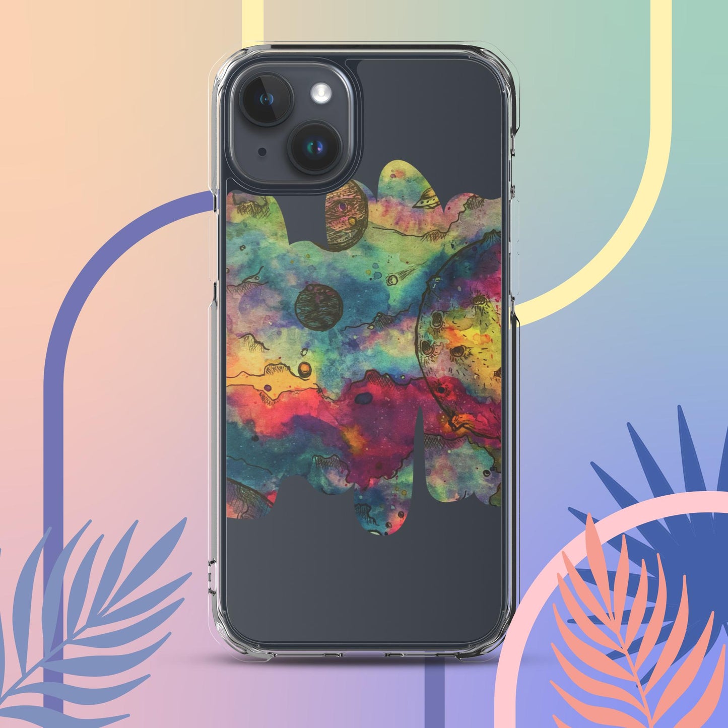 Cosmos (Dark) - Clear Case for iPhone®