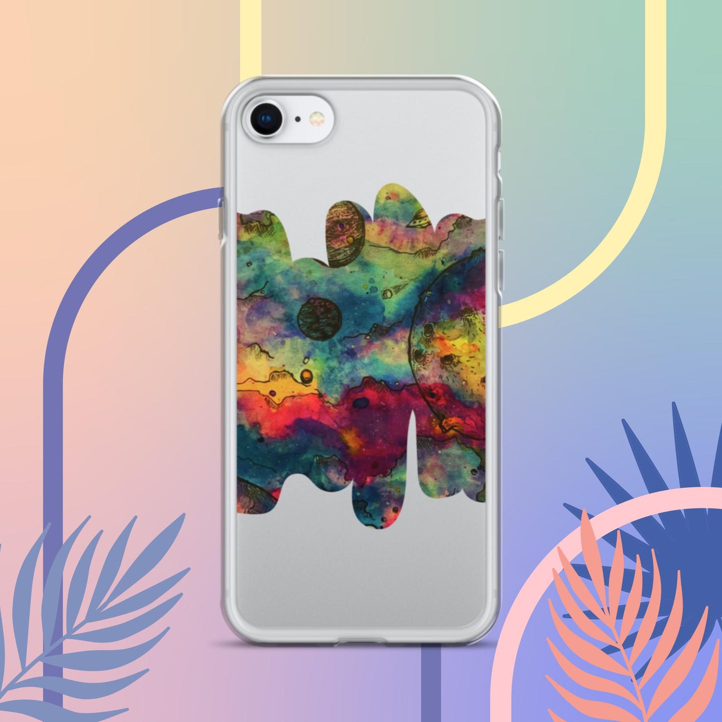 Cosmos (Dark) - Clear Case for iPhone®