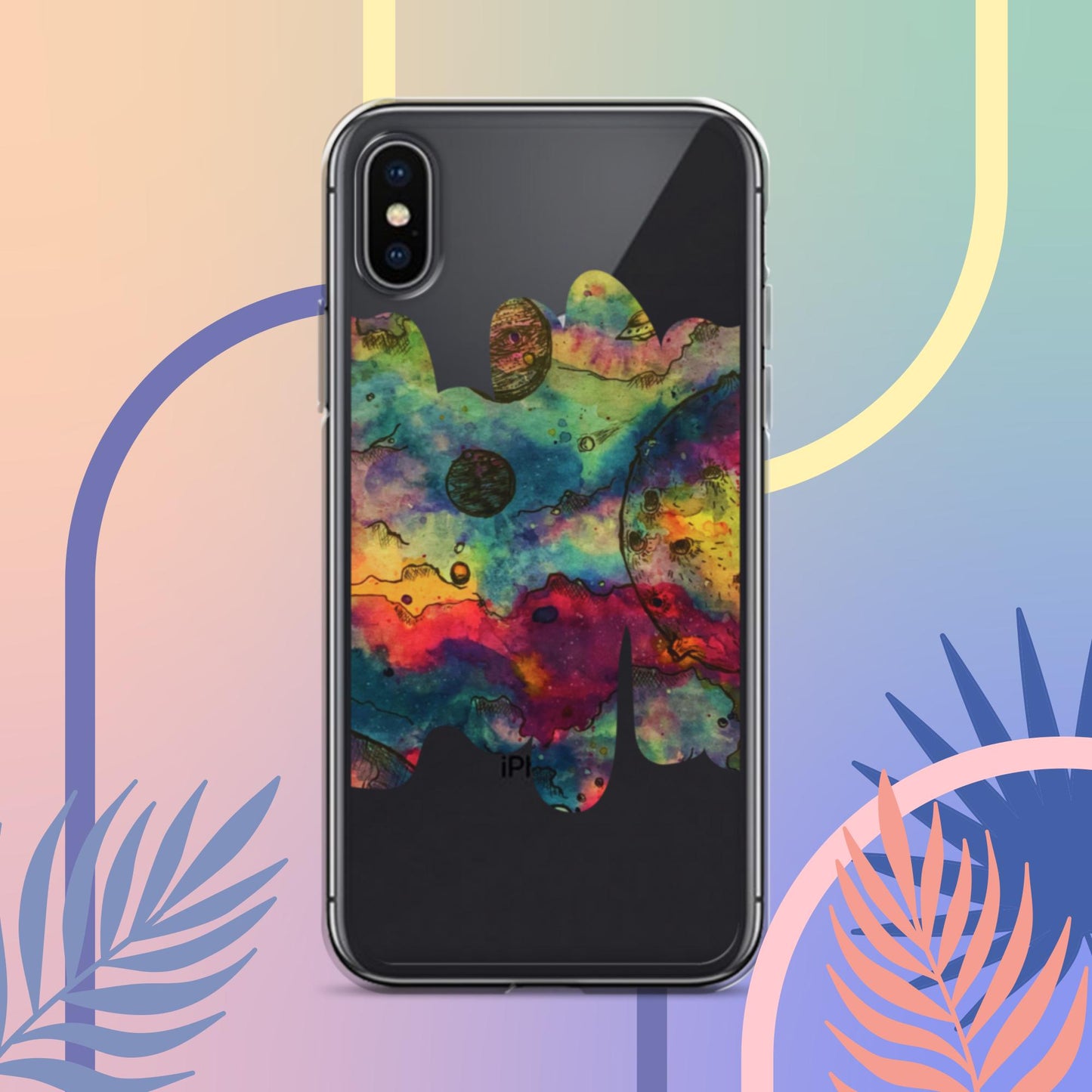 Cosmos (Dark) - Clear Case for iPhone®