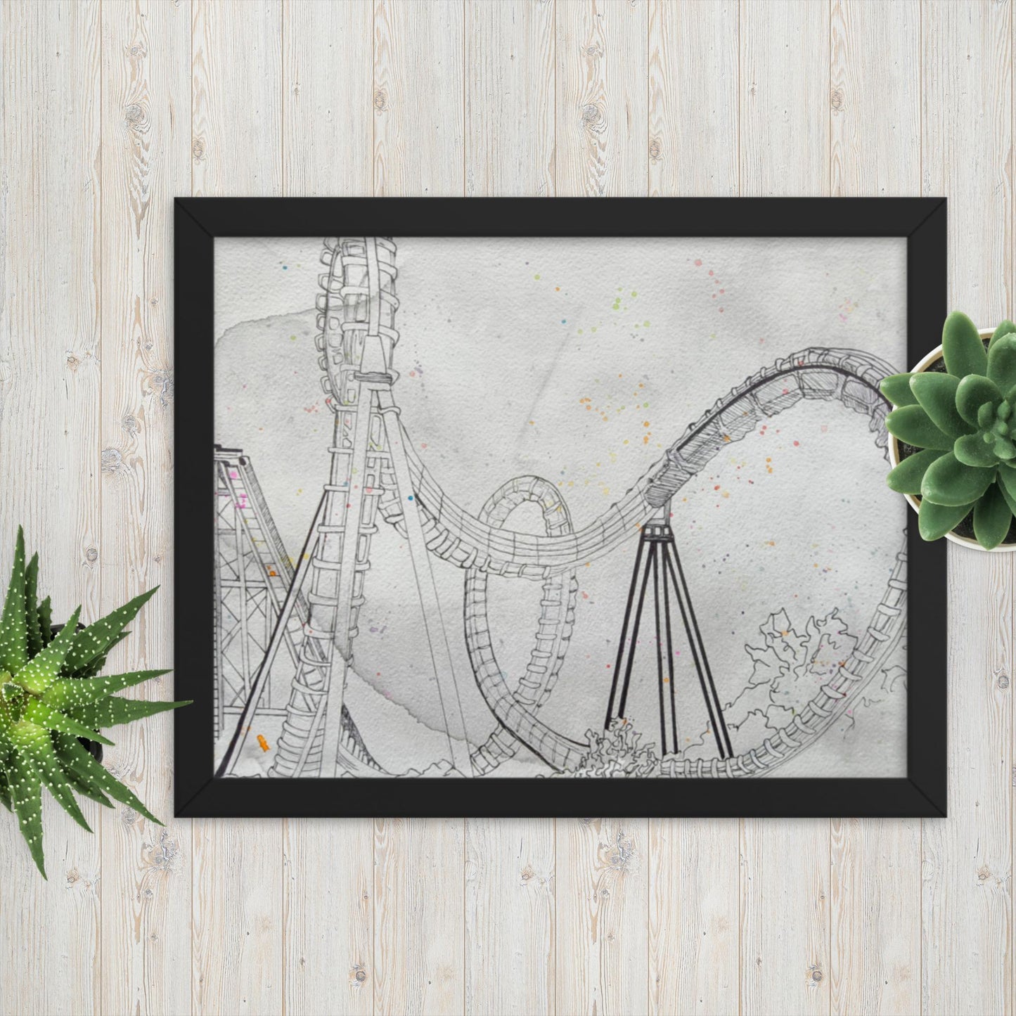 Rollercoaster - Framed Poster Print