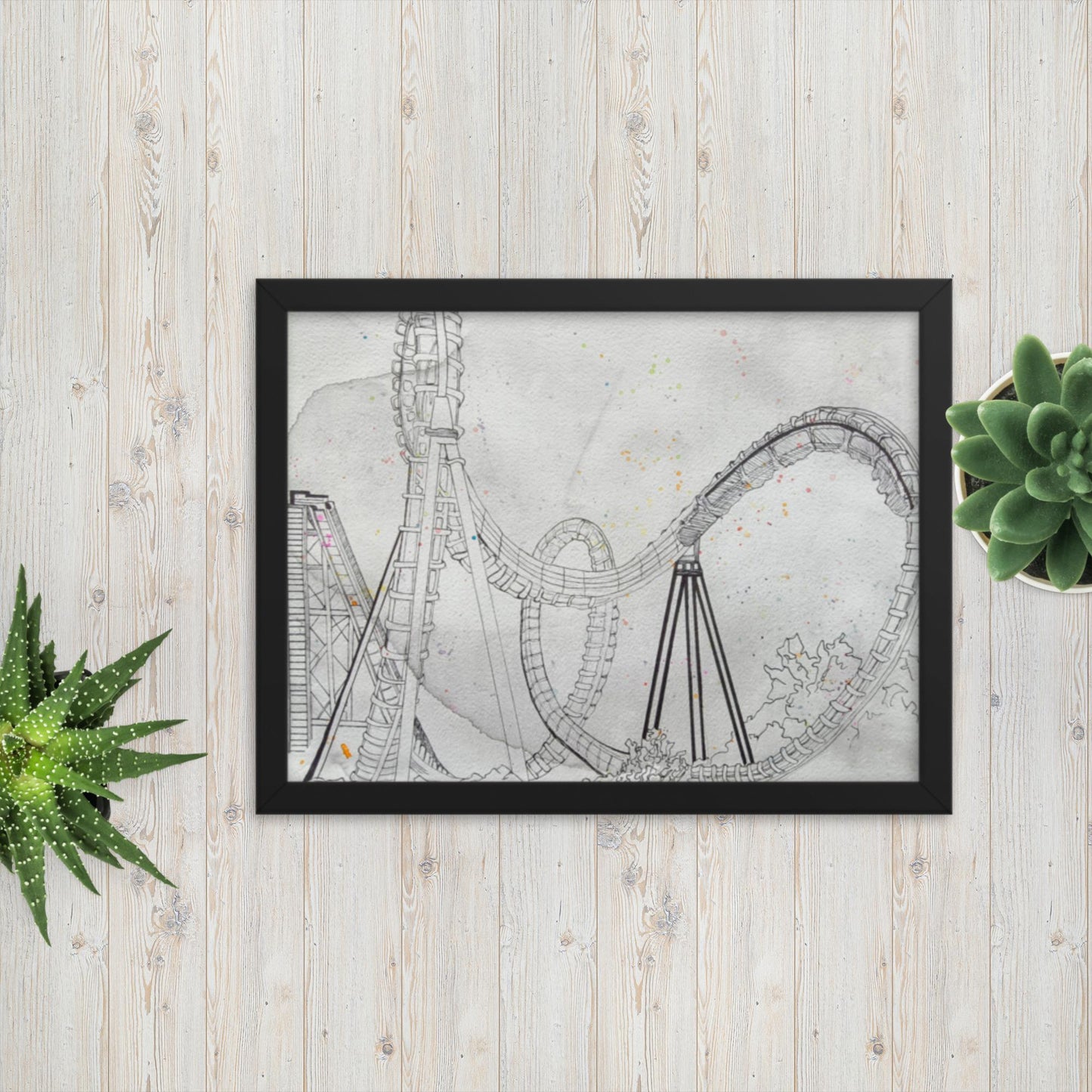 Rollercoaster - Framed Poster Print