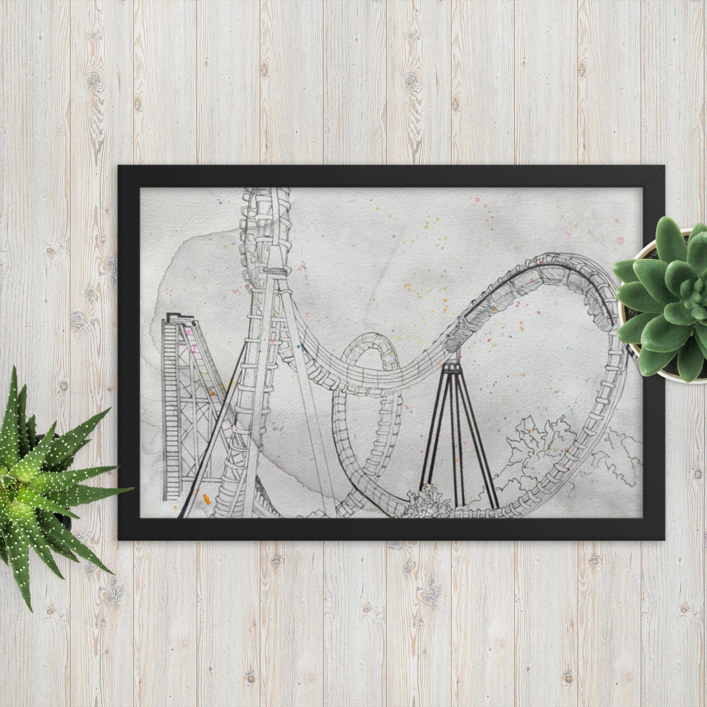 Rollercoaster - Framed Poster Print