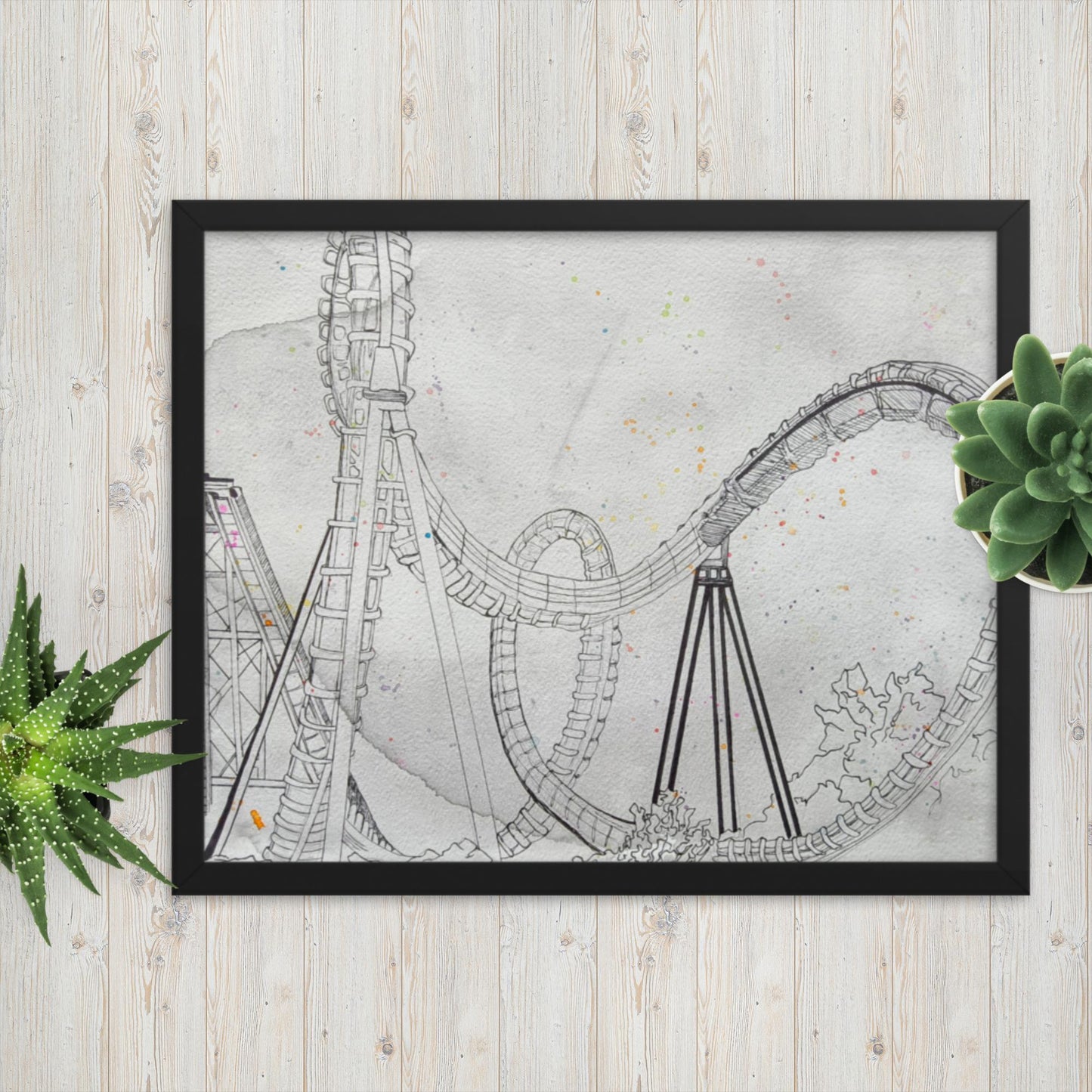 Rollercoaster - Framed Poster Print