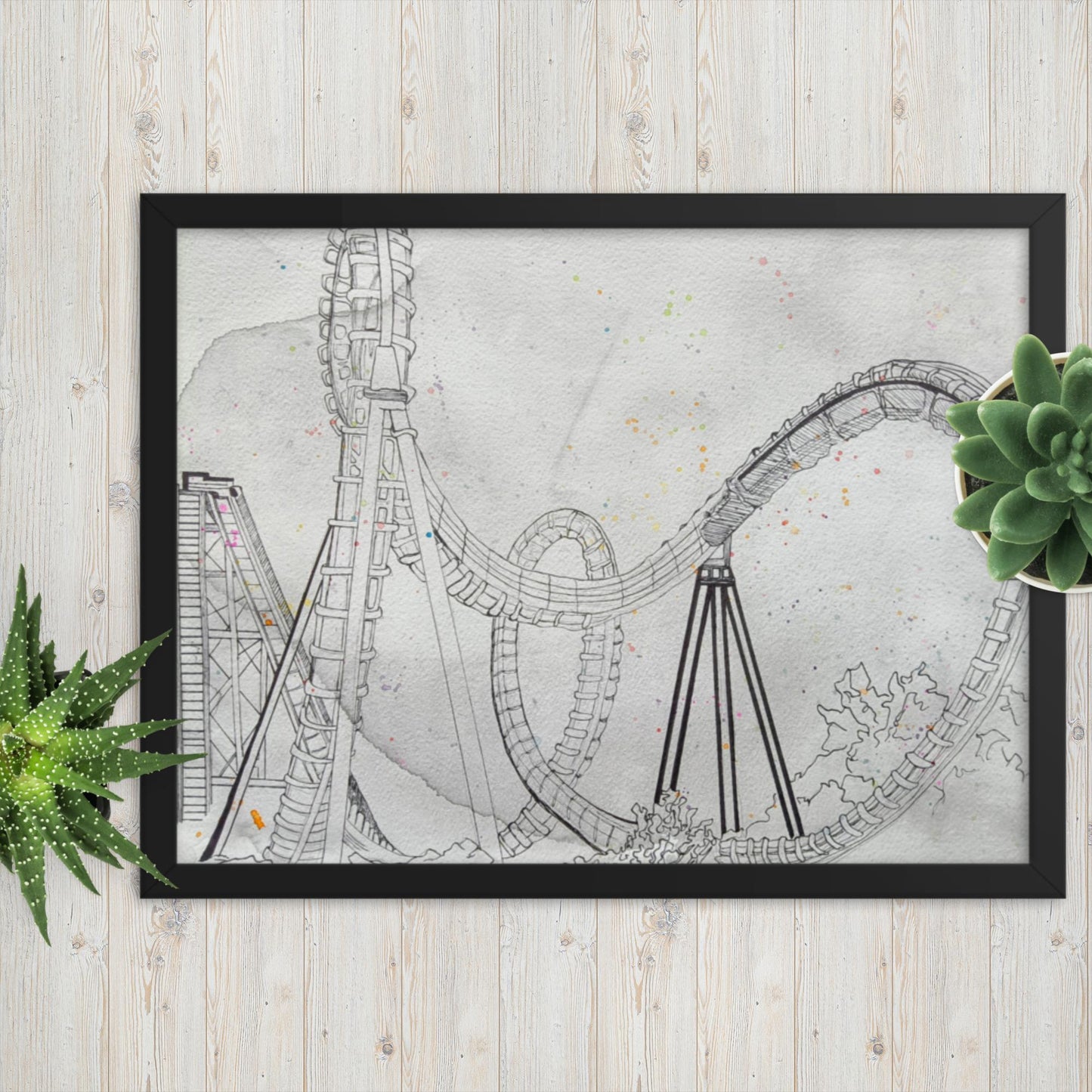 Rollercoaster - Framed Poster Print