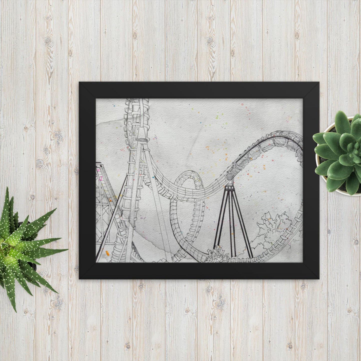Rollercoaster - Framed Poster Print