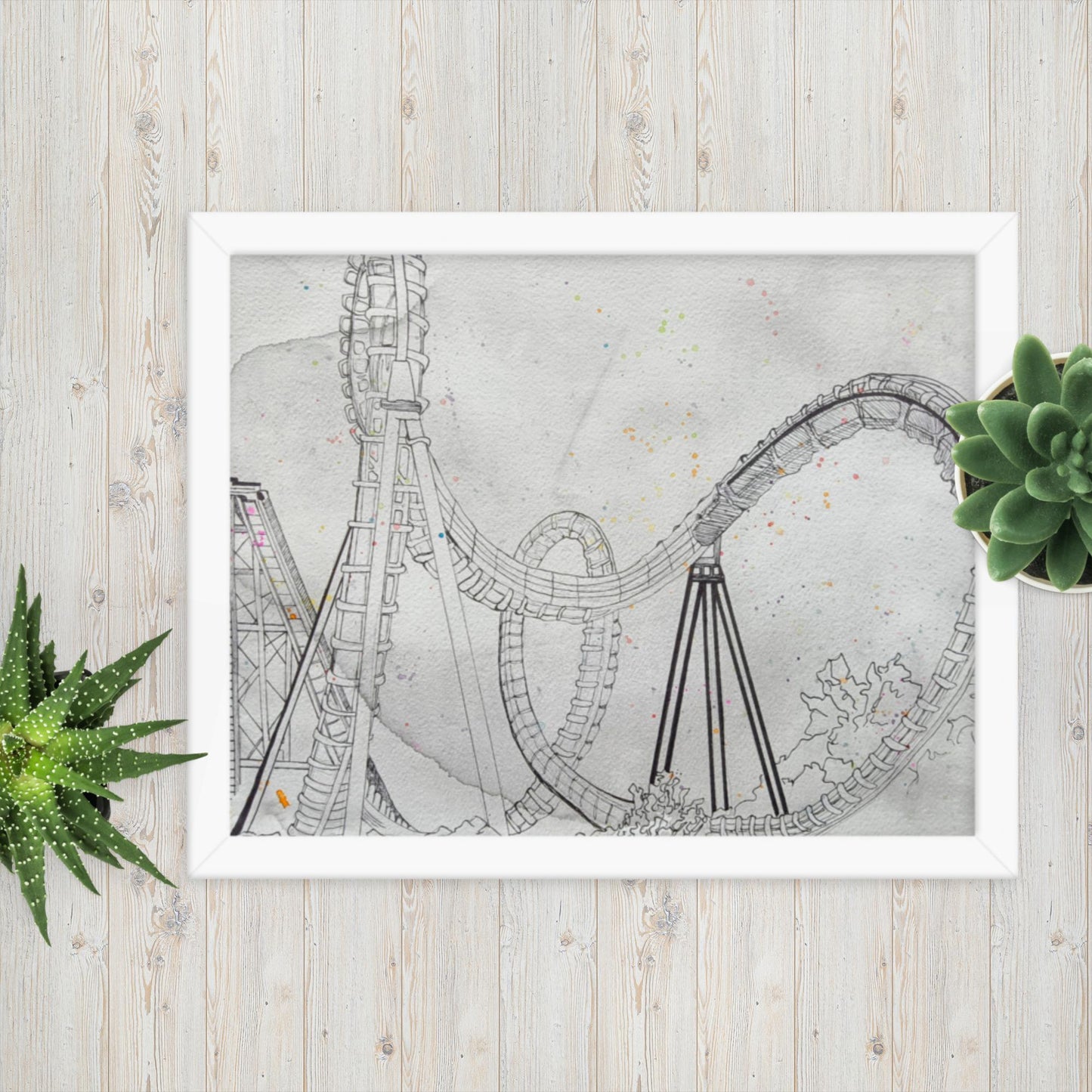 Rollercoaster - Framed Poster Print