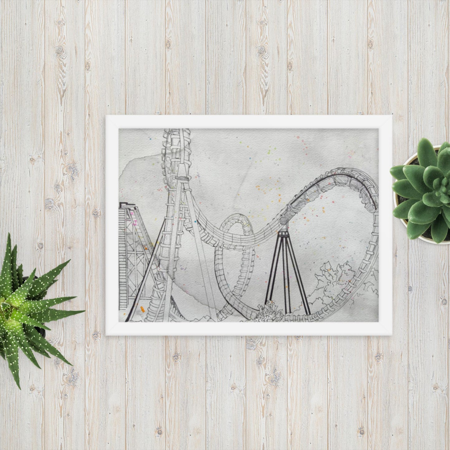 Rollercoaster - Framed Poster Print