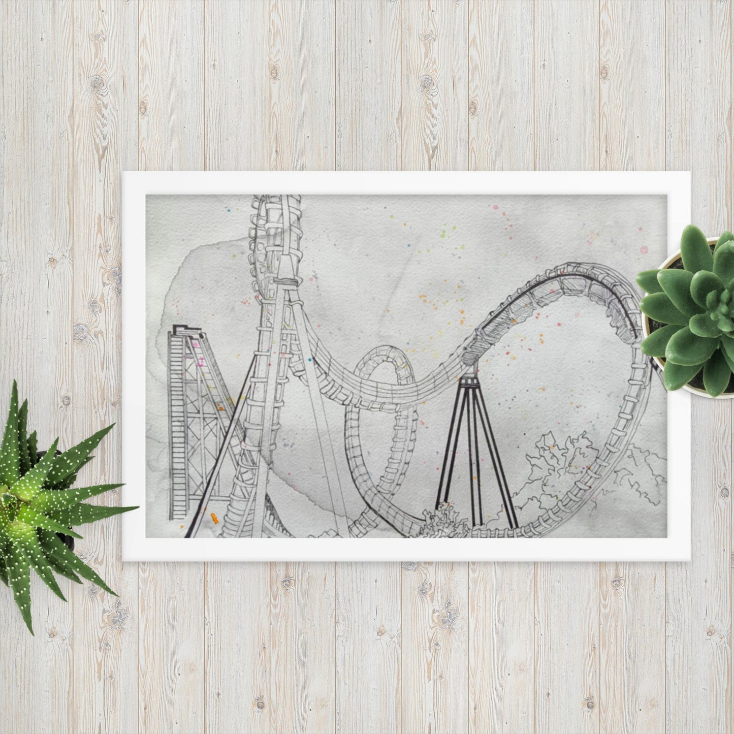 Rollercoaster - Framed Poster Print