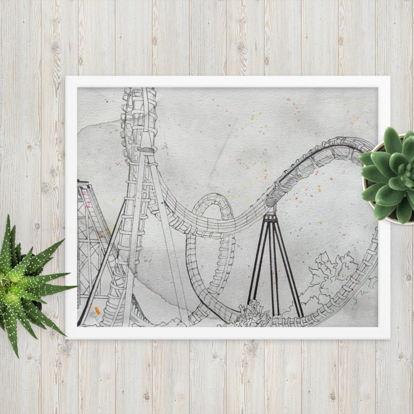 Rollercoaster - Framed Poster Print
