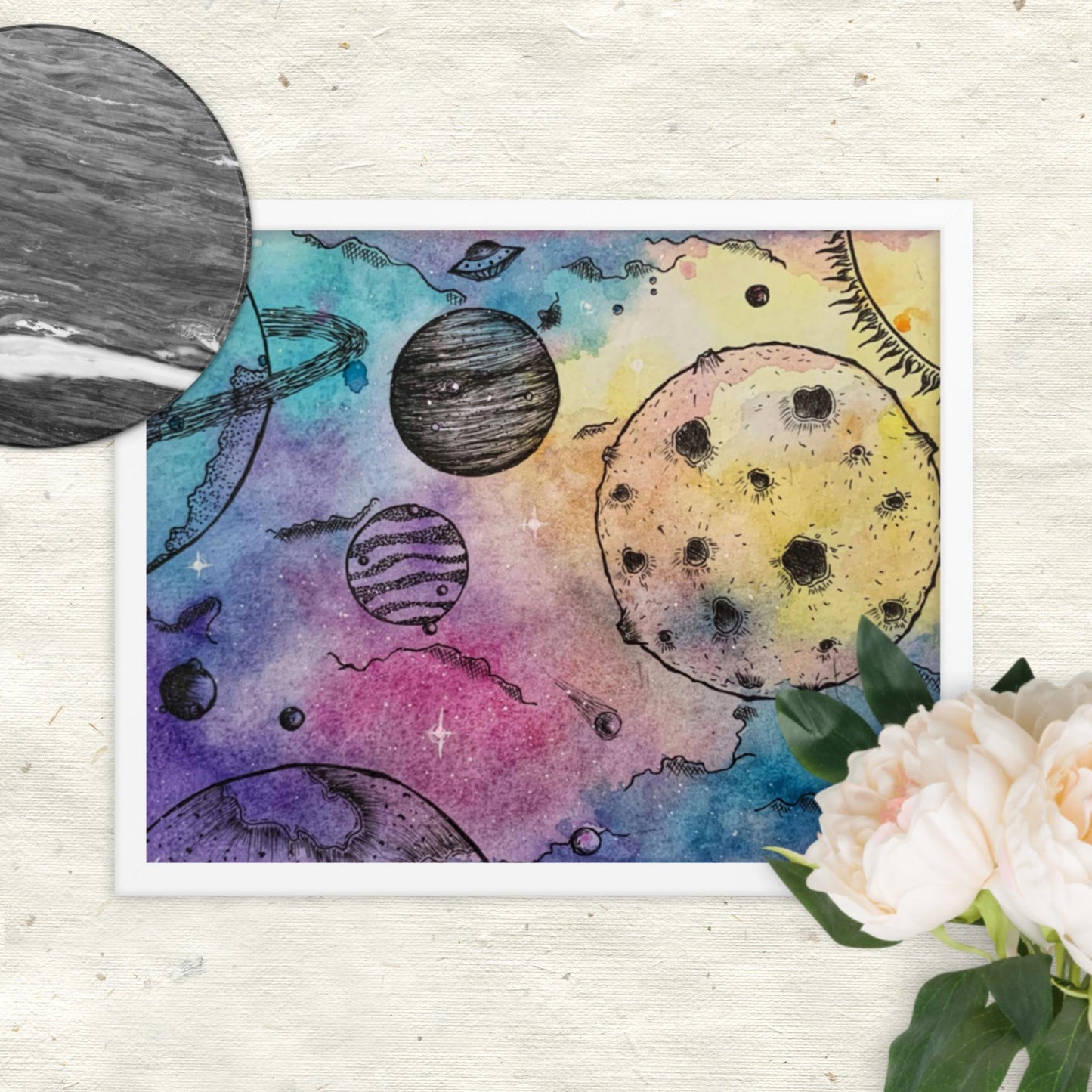 Come Back to Me (Cosmos) - Framed Poster Print
