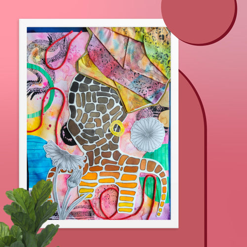 Amazing Grace - Mixed Media Poster Print