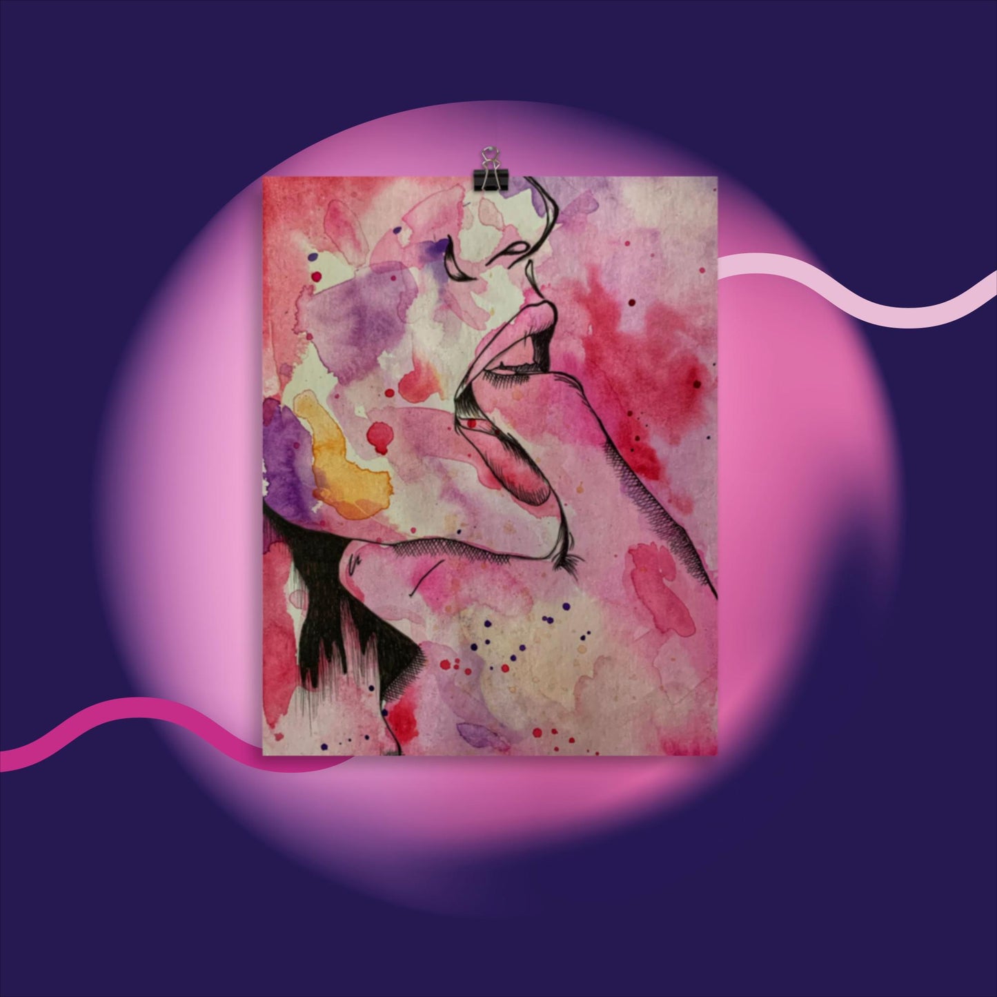 Let Me Show You (2 of 4) - Watercolor Poster Print