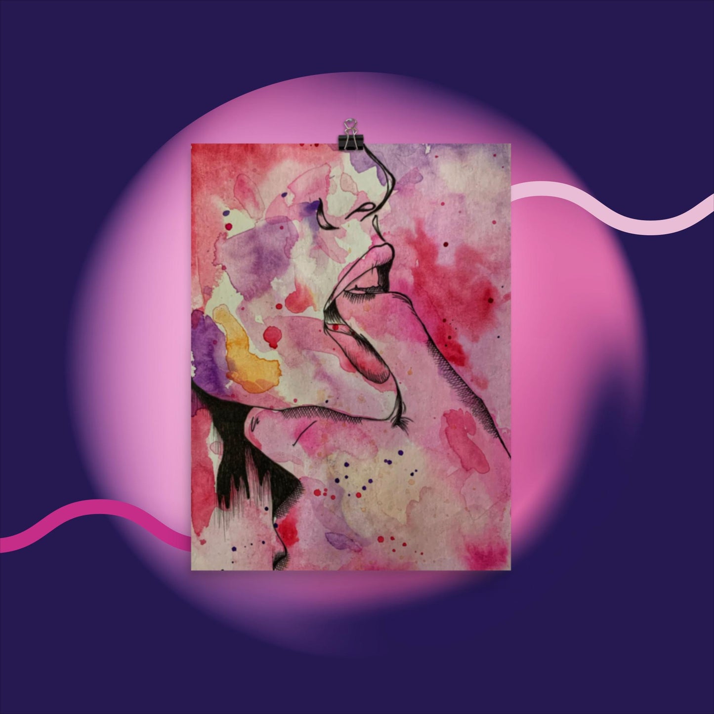 Let Me Show You (2 of 4) - Watercolor Poster Print