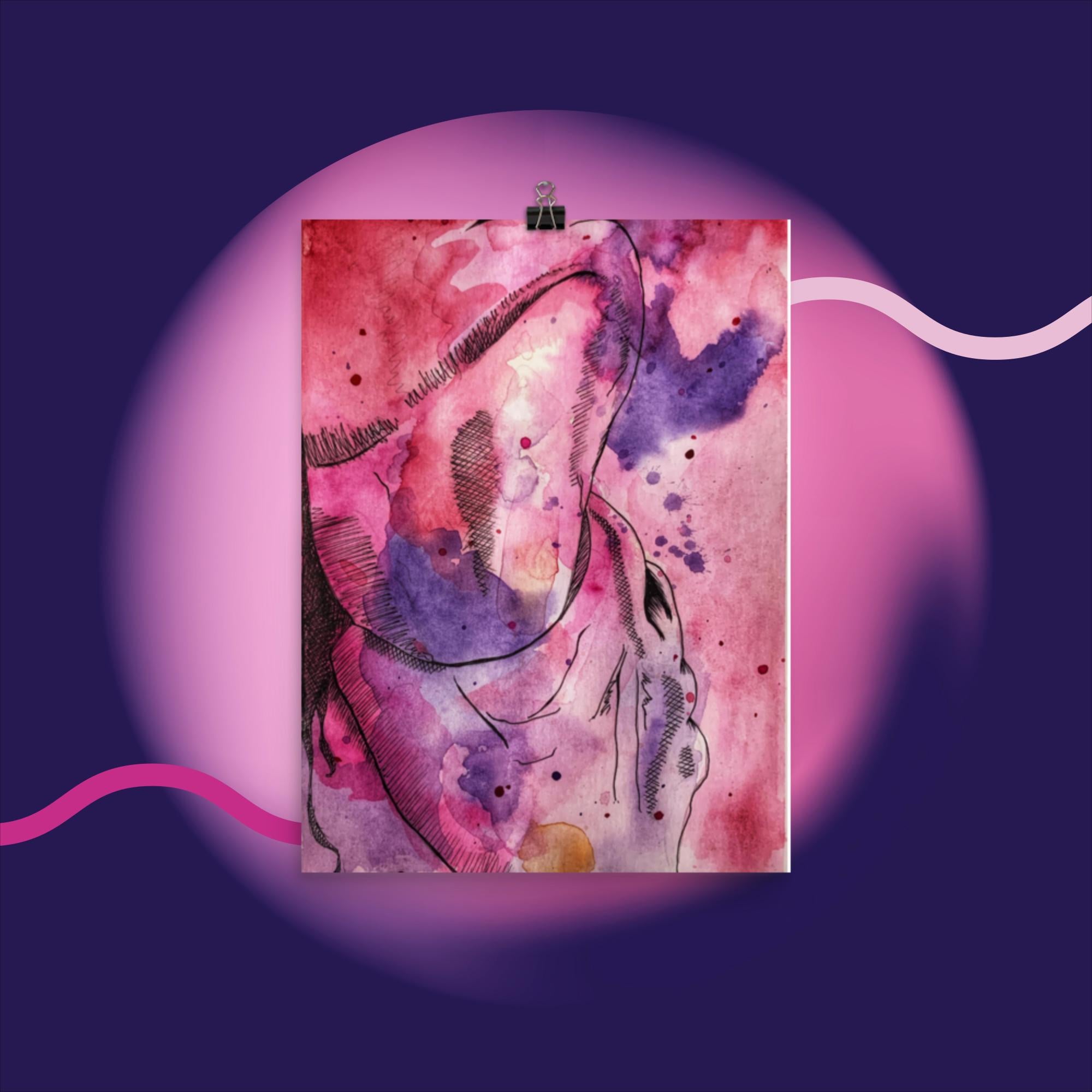 Let Me Show You (3 of 4) - Watercolor Poster Print