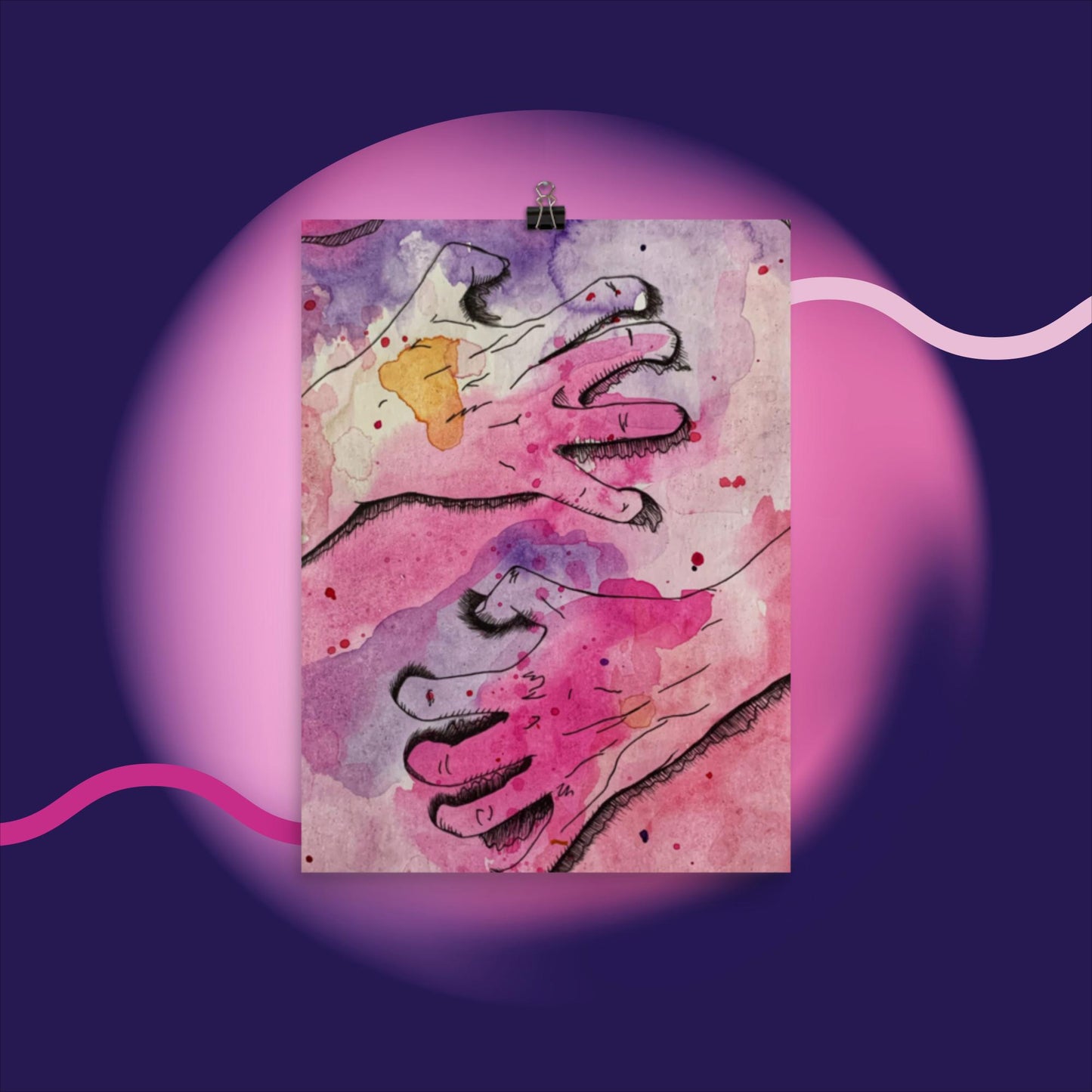 Let Me Show You (4 of 4) - Watercolor Poster Print