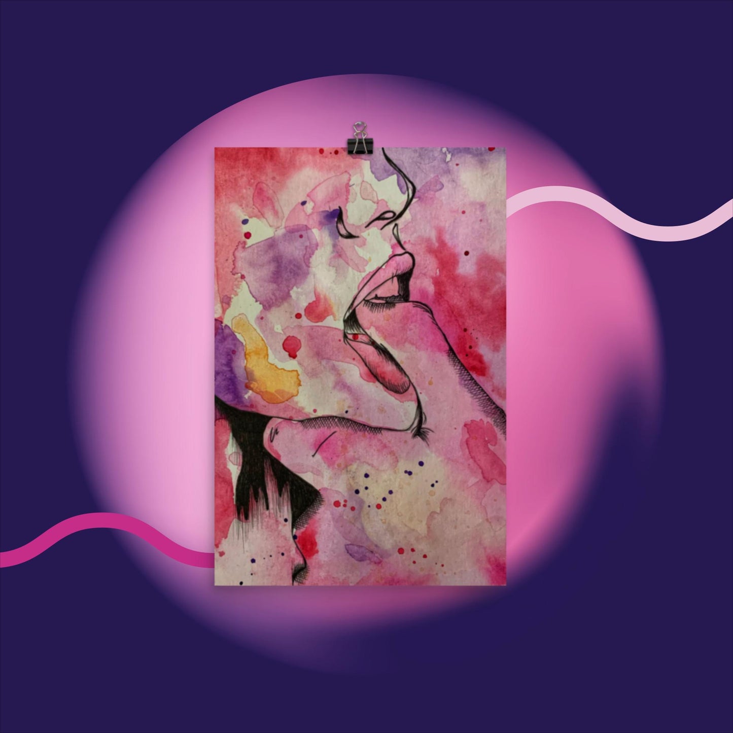 Let Me Show You (2 of 4) - Watercolor Poster Print