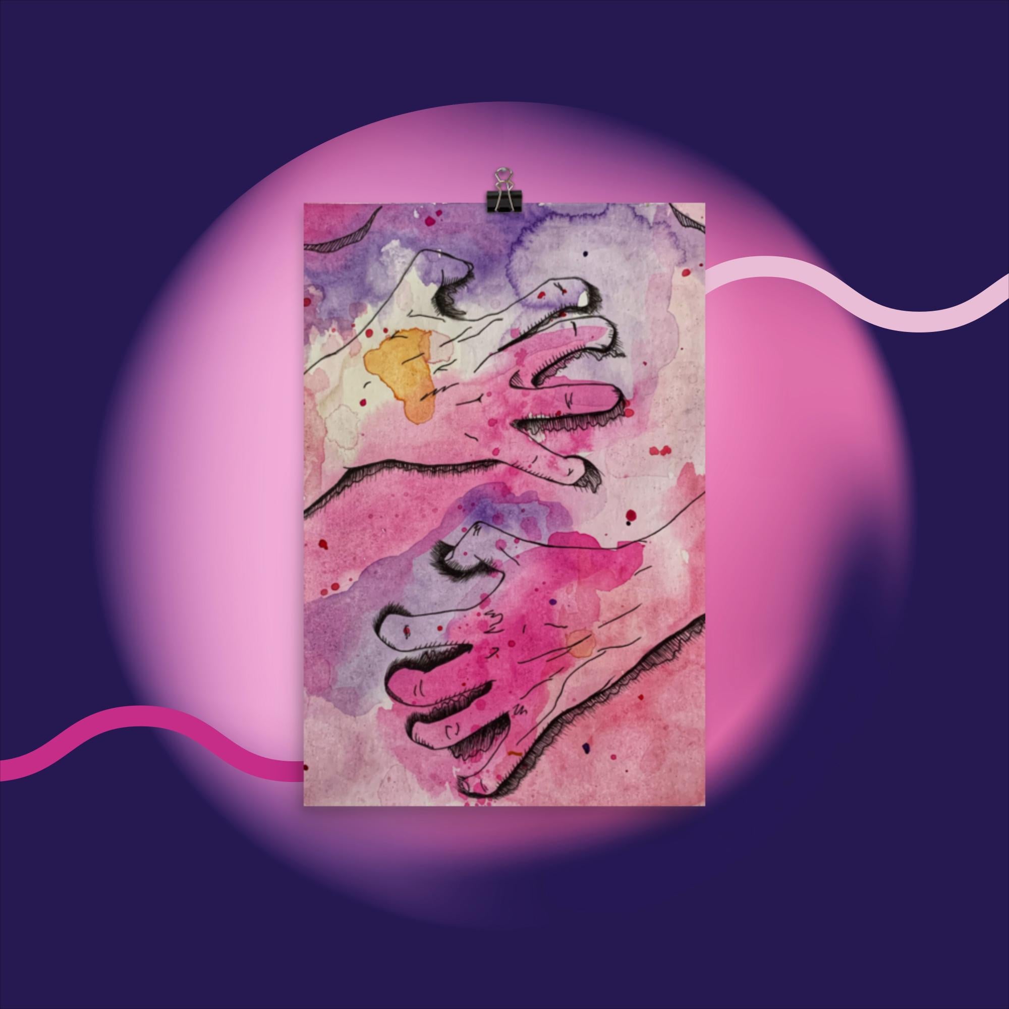 Let Me Show You (4 of 4) - Watercolor Poster Print