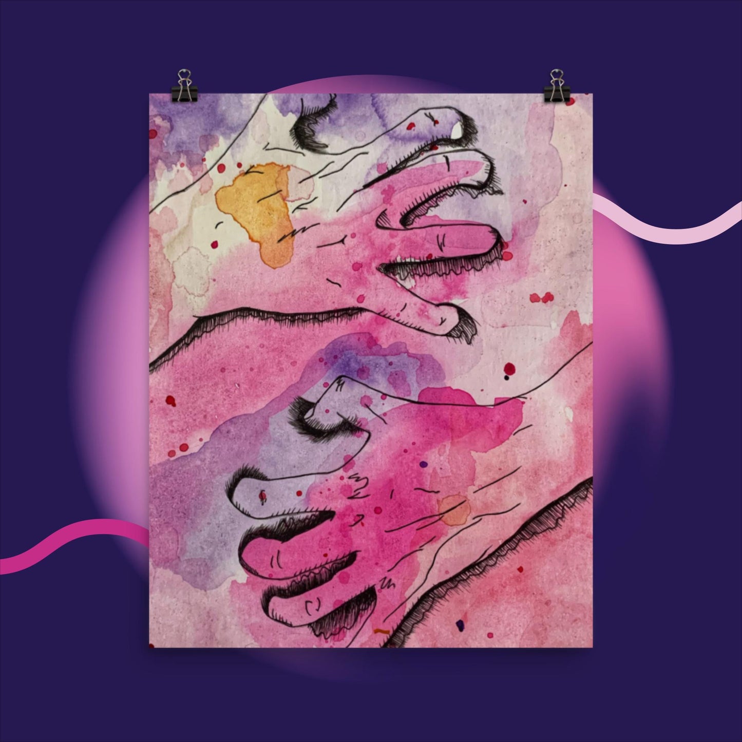 Let Me Show You (4 of 4) - Watercolor Poster Print