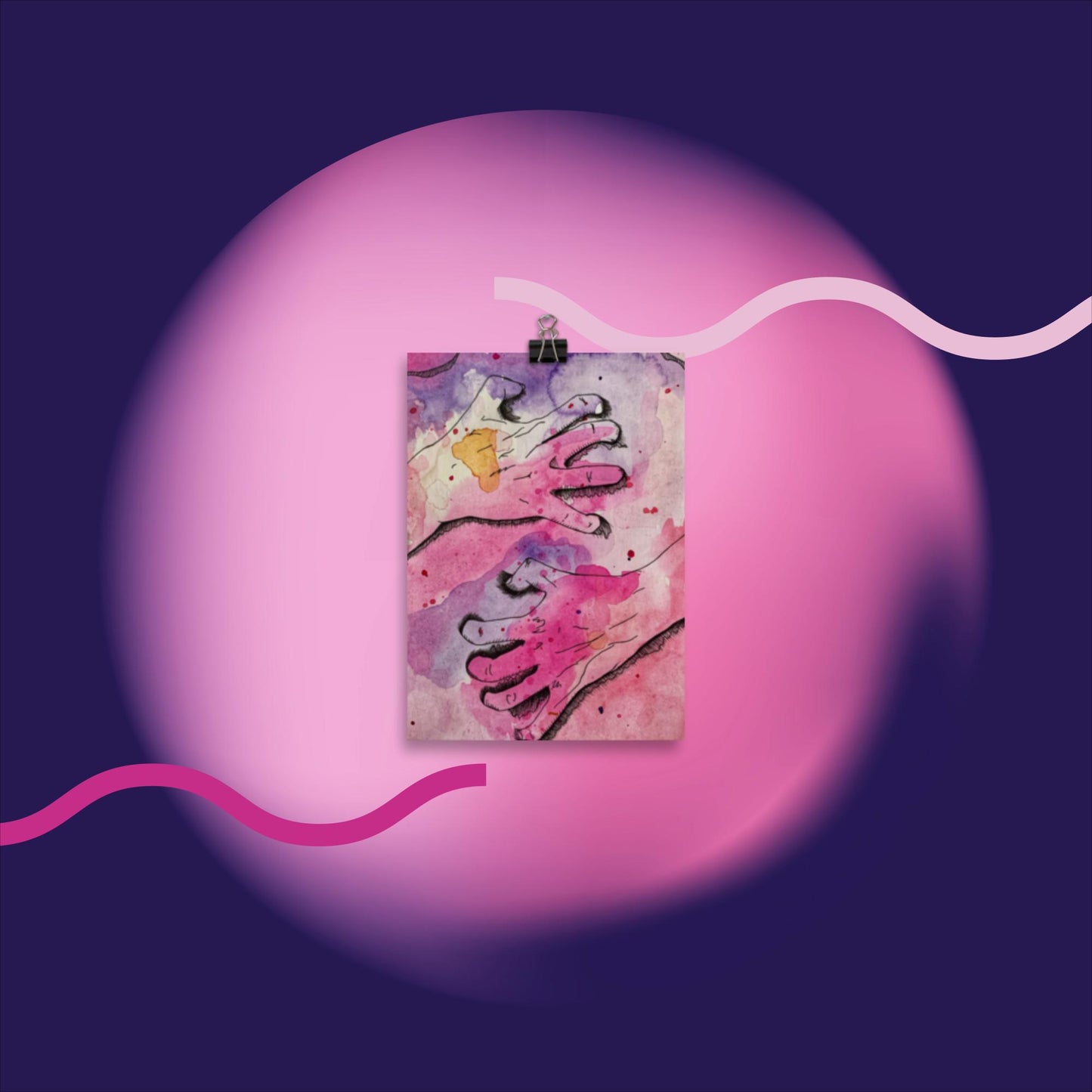 Let Me Show You (4 of 4) - Watercolor Poster Print
