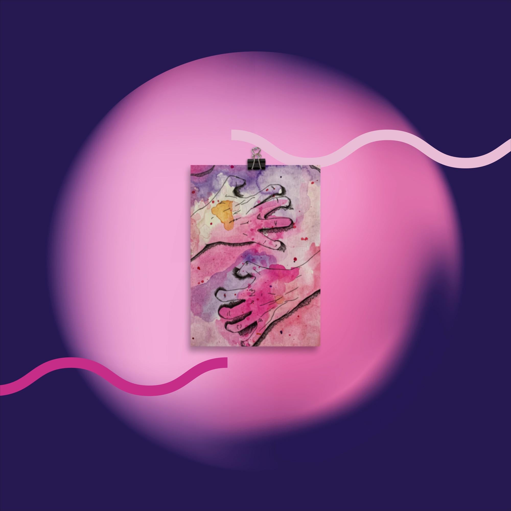 Let Me Show You (4 of 4) - Watercolor Poster Print