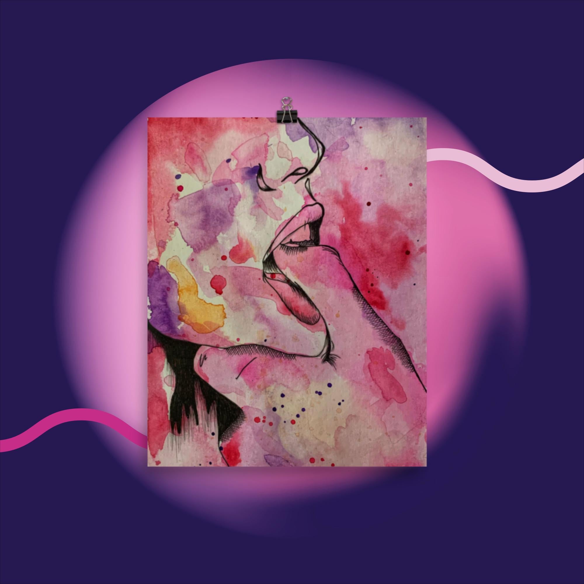 Let Me Show You (2 of 4) - Watercolor Poster Print