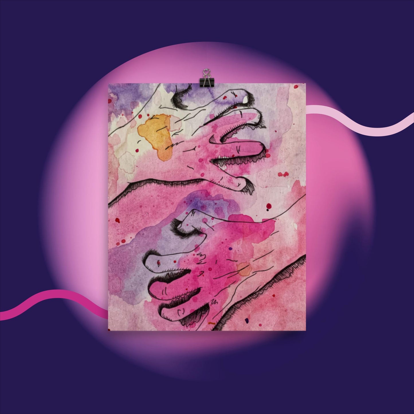 Let Me Show You (4 of 4) - Watercolor Poster Print